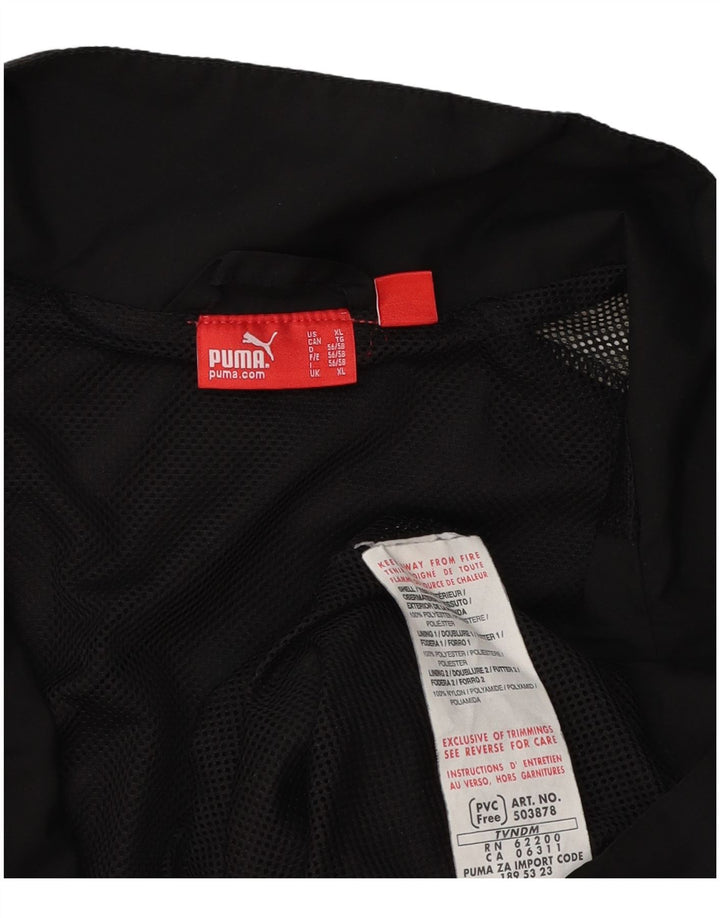 Puma Mens Tracksuit Top Jacket XL Black Colourblock Polyester