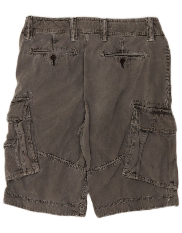 White Stuff Mens Cargo Shorts W32 Medium Grey Cotton