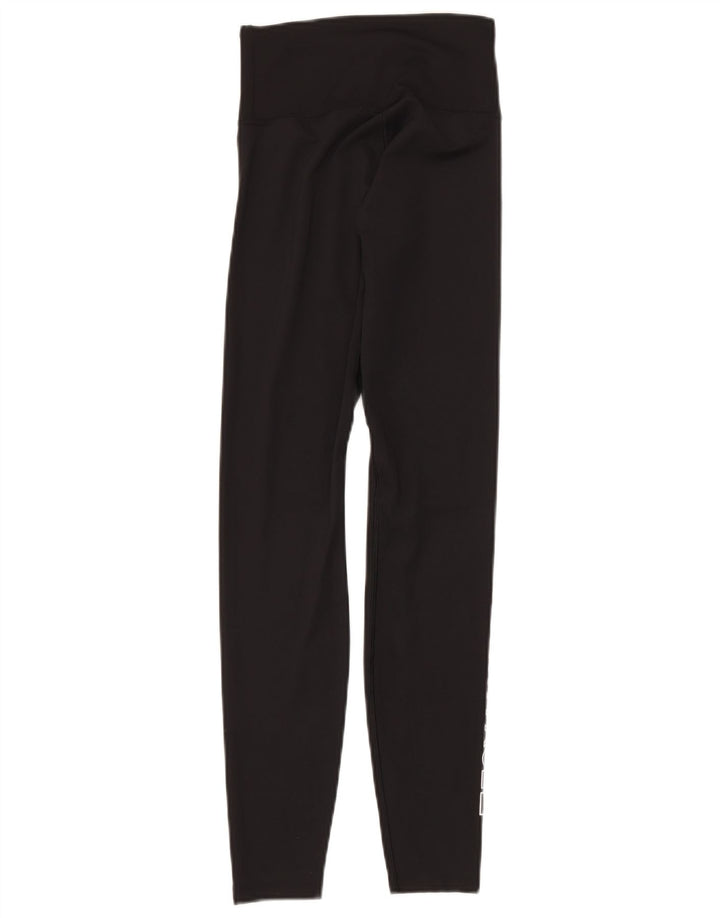 The North Face Womens Graphic Leggings UK 10 Small Black Polyester