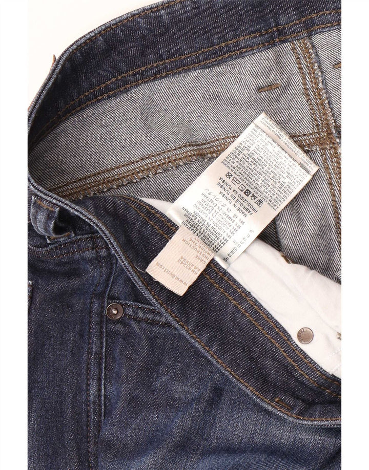 Diesel Mens Straight Jeans W36 L32 Blue Cotton
