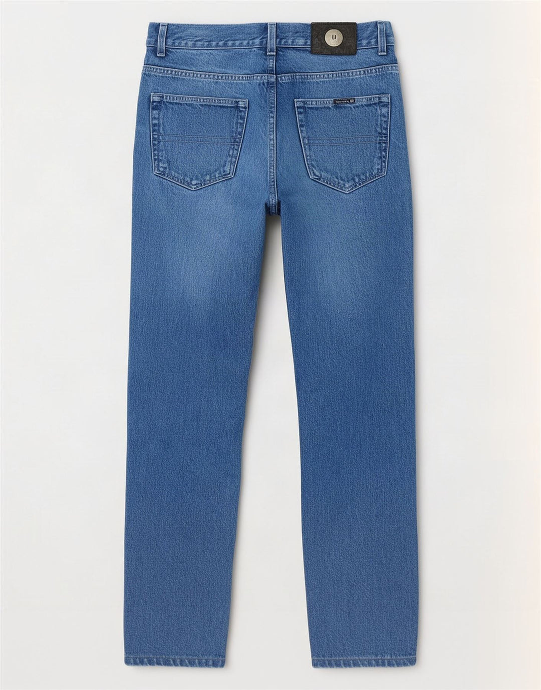 Trussardi Mens Tapered Jeans W33 L32 Blue Cotton