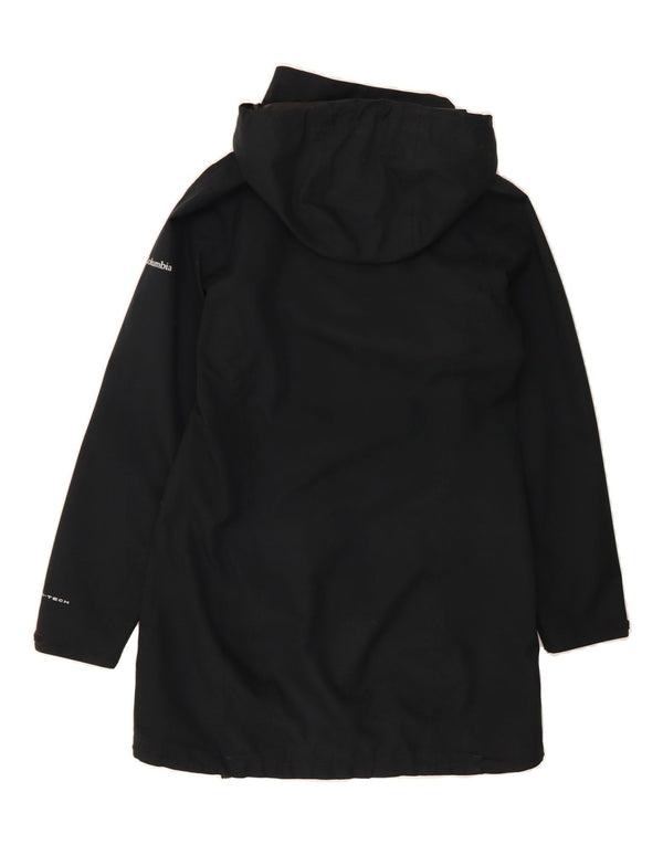 COLUMBIA Womens Interchange Hooded Raincoat UK 14 Medium Black Polyester