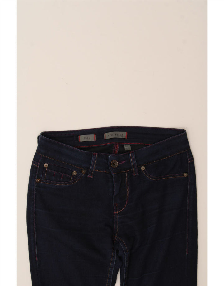 TED BAKER Womens Skinny Jeans W26 L30 Navy Blue Cotton Vintage Ted Baker and Second-Hand Ted Baker from Messina Hembry 