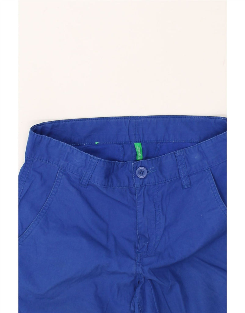 BENETTON Boys Chino Shorts 15-16 Years W29  Blue Cotton | Vintage Benetton | Thrift | Second-Hand Benetton | Used Clothing | Messina Hembry 