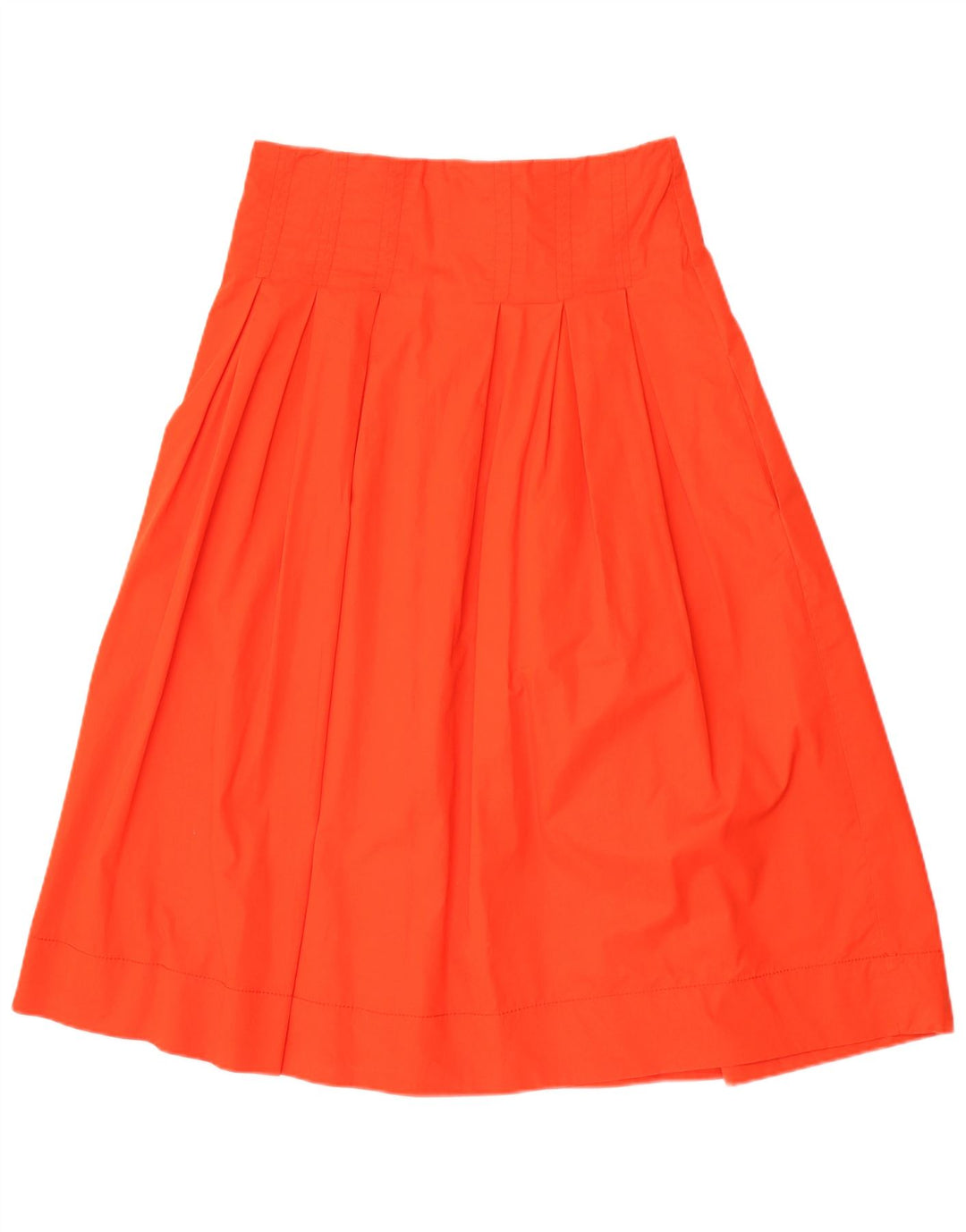 Zara Womens A-Line Skirt Large W30  Orange Cotton