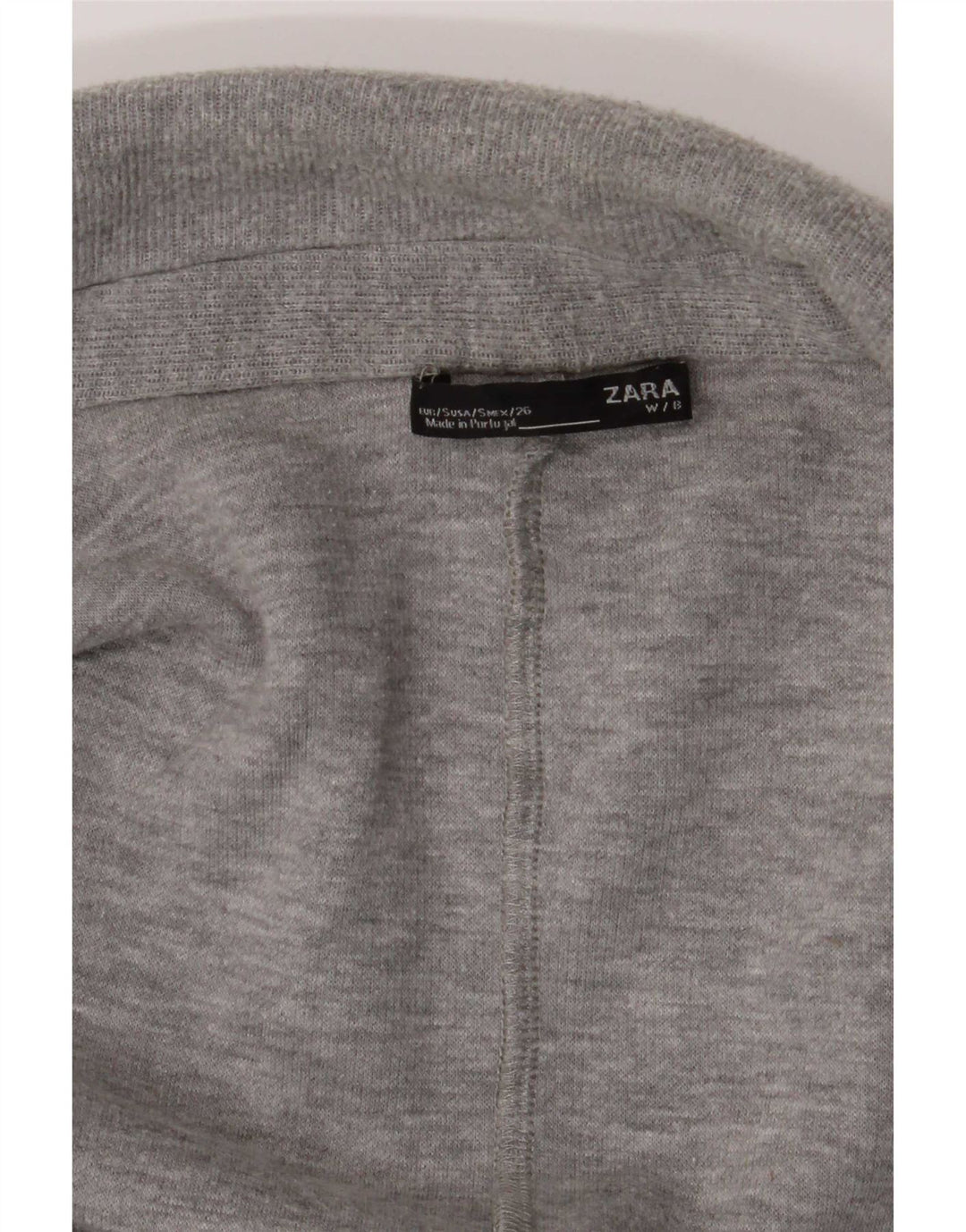 Zara Womens Open Overcoat UK 10 Small Grey