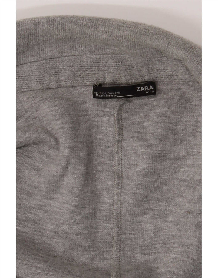 Zara Womens Open Overcoat UK 10 Small Grey