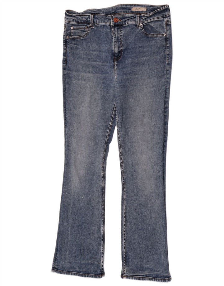 Marks & Spencer Womens The Eva Bootcut Jeans UK 16 Large W34 L30 Blue