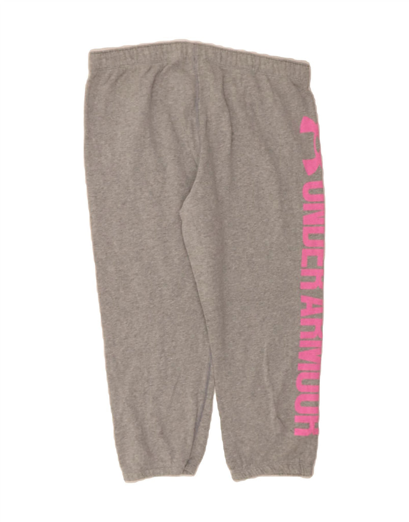 UNDER ARMOUR Womens Capri Tracksuit Trousers Joggers UK 16 Large Grey Vintage Under Armour and Second-Hand Under Armour from Messina Hembry 