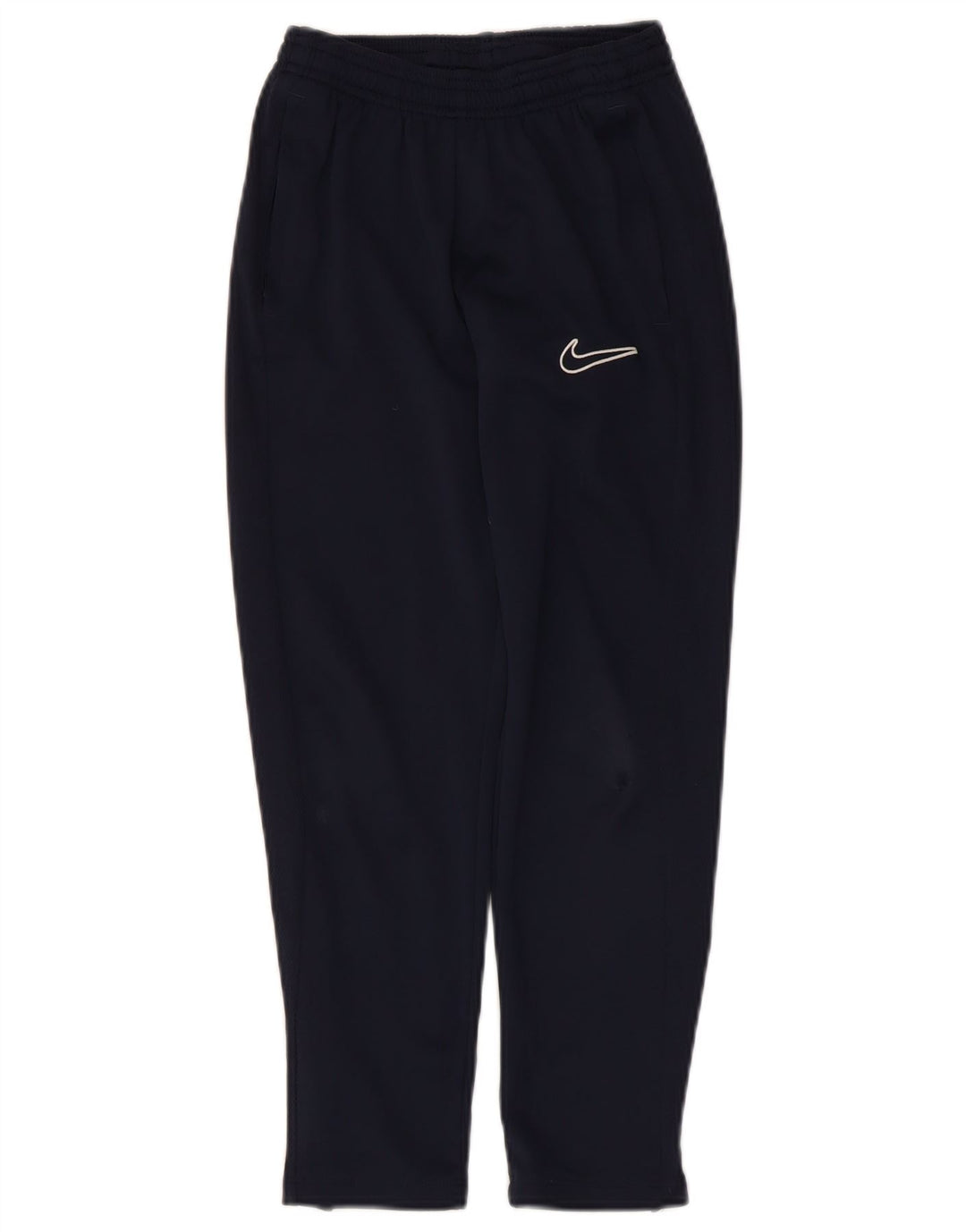 Nike Boys Dri Fit Tracksuit Trousers 10-11 Years Medium Navy Blue Polyester