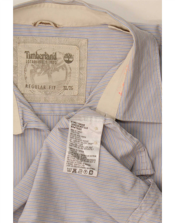 Timberland Mens Shirt XL Blue Cotton Classic