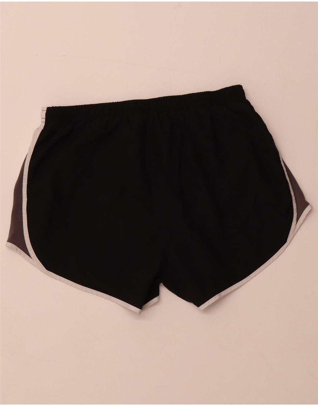 NIKE Womens Dri Fit Sport Shorts UK 8 Small  Black Colourblock Polyester