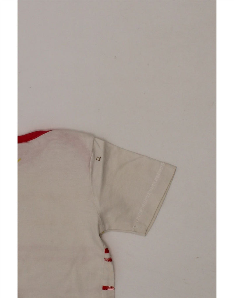 PUMA Baby Girls Graphic T-Shirt Top 6-9 Months White Striped Vintage Puma and Second-Hand Puma from Messina Hembry 