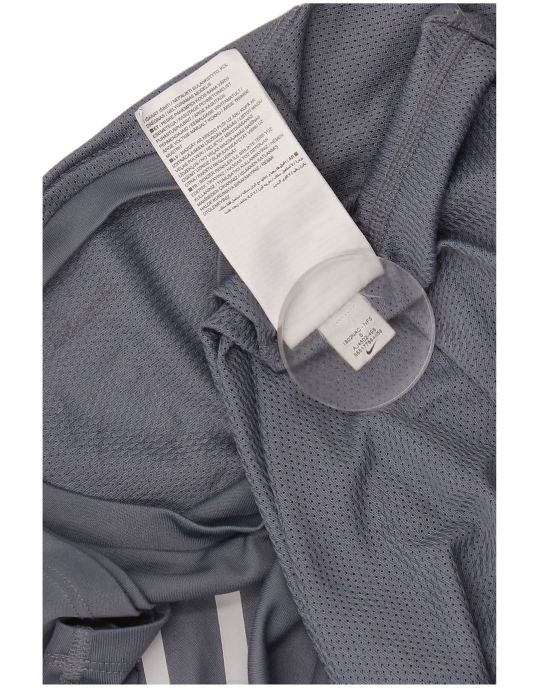 Nike Mens Running Graphic T-Shirt Top Small Grey Colourblock Polyester