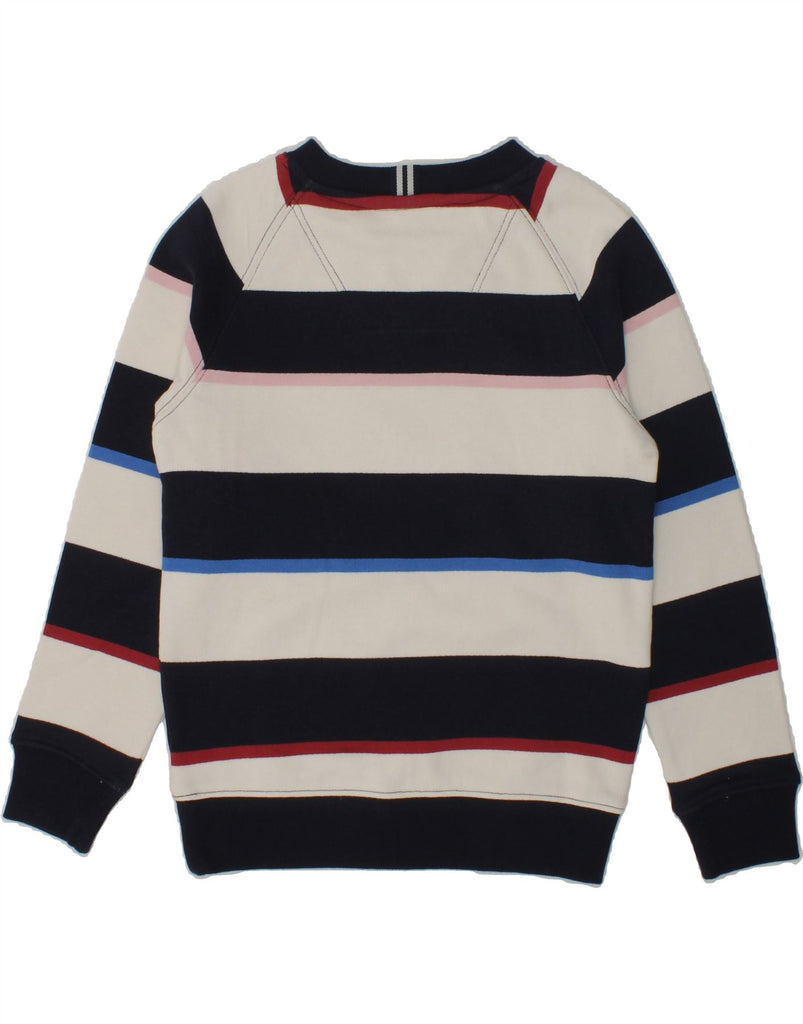 JOULES Girls Sweatshirt Jumper 5-6 Years Navy Blue Striped Cotton | Vintage Joules | Thrift | Second-Hand Joules | Used Clothing | Messina Hembry 