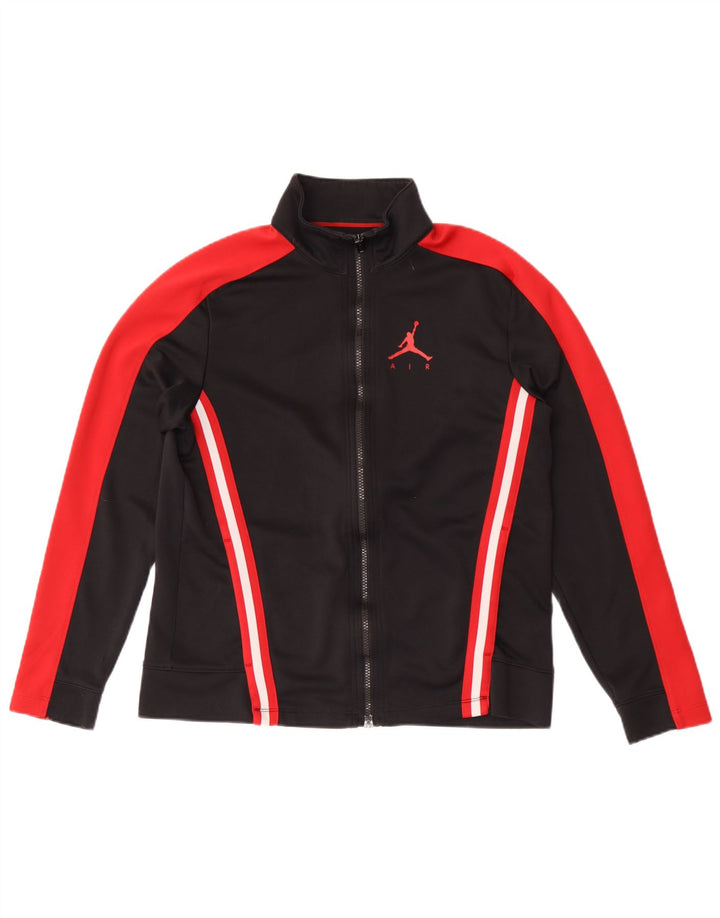 Jordan Mens Tracksuit Top Jacket Medium Black Colourblock Polyester