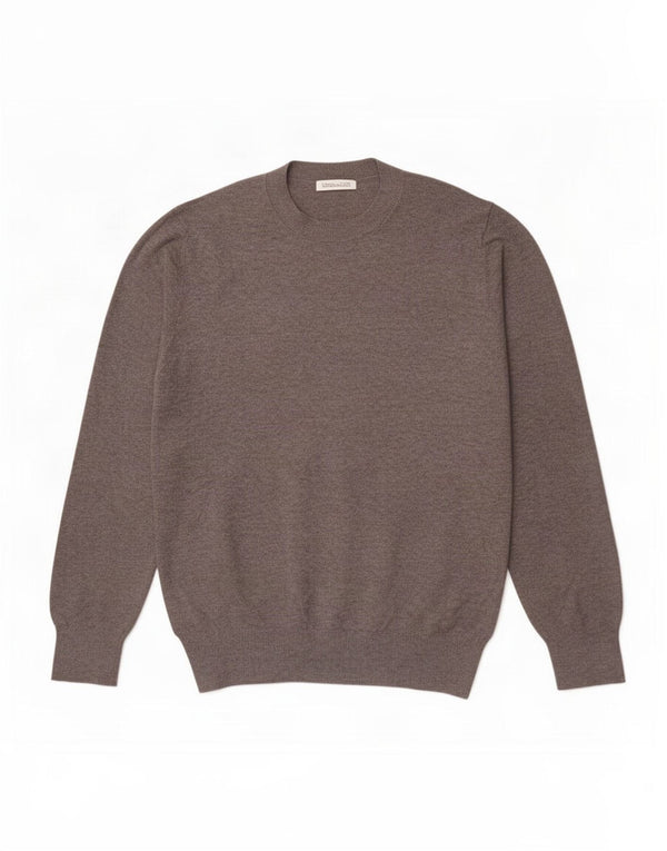 Zara Mens Crew Neck Jumper Sweater Medium Grey Acrylic