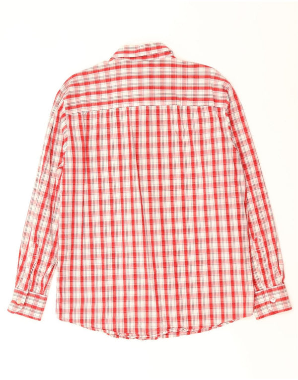 LEVI'S Mens Shirt Medium Red Check Cotton