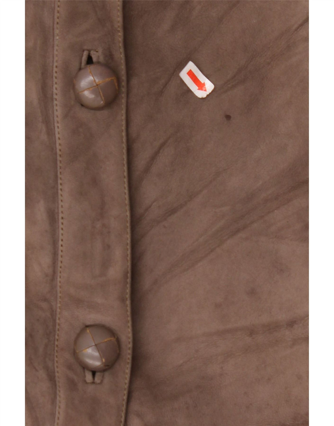 VINTAGE Womens Shearling Coat UK 14 Large Beige