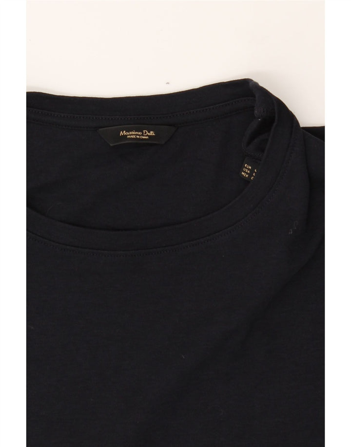 MASSIMO DUTTI Mens T-Shirt Top Large Black Vintage Massimo Dutti and Second-Hand Massimo Dutti from Messina Hembry 