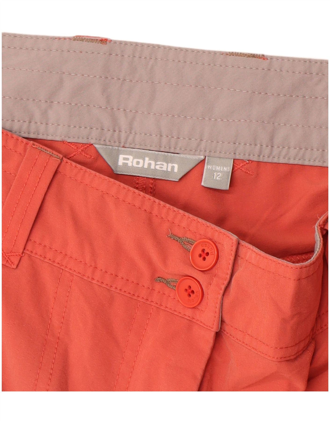 ROHAN Womens Chino Shorts UK 12 Medium W32  Orange Polyamide