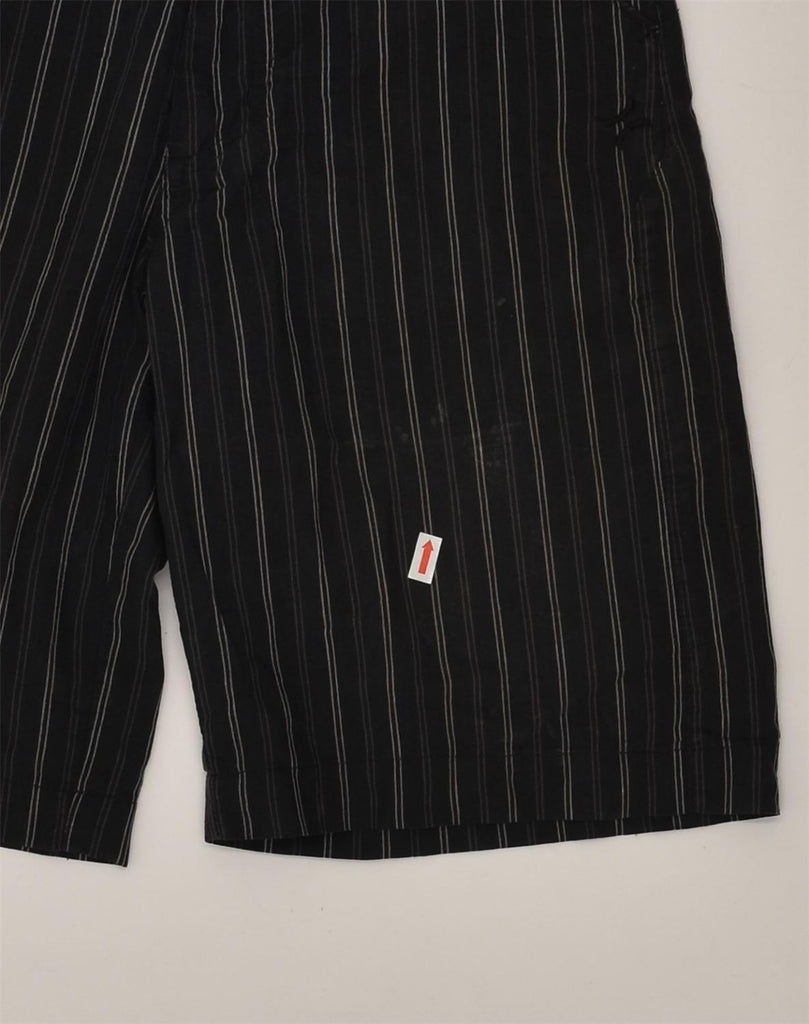 HURLEY Boys Chino Shorts 11-12 Years W26  Black Pinstripe | Vintage Hurley | Thrift | Second-Hand Hurley | Used Clothing | Messina Hembry 