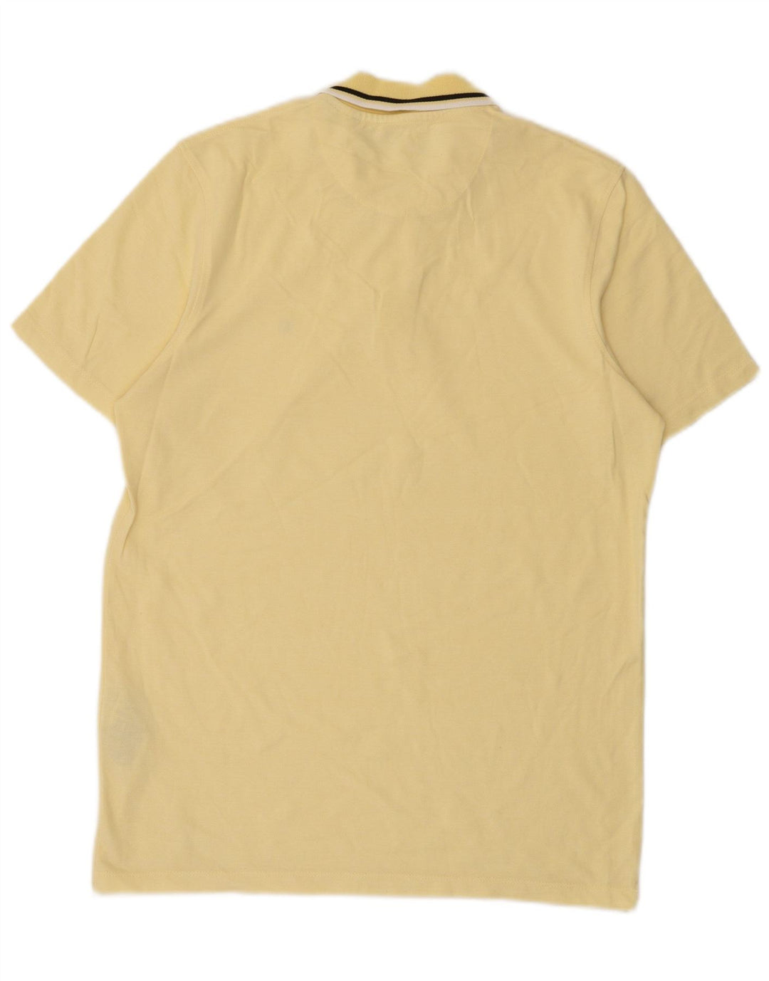 Jack & Jones Mens Polo Shirt Medium Yellow Cotton
