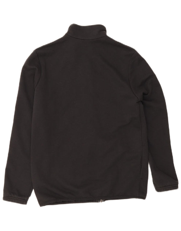 Adidas Boys Tracksuit Top Jacket 13-14 Years Black Cotton