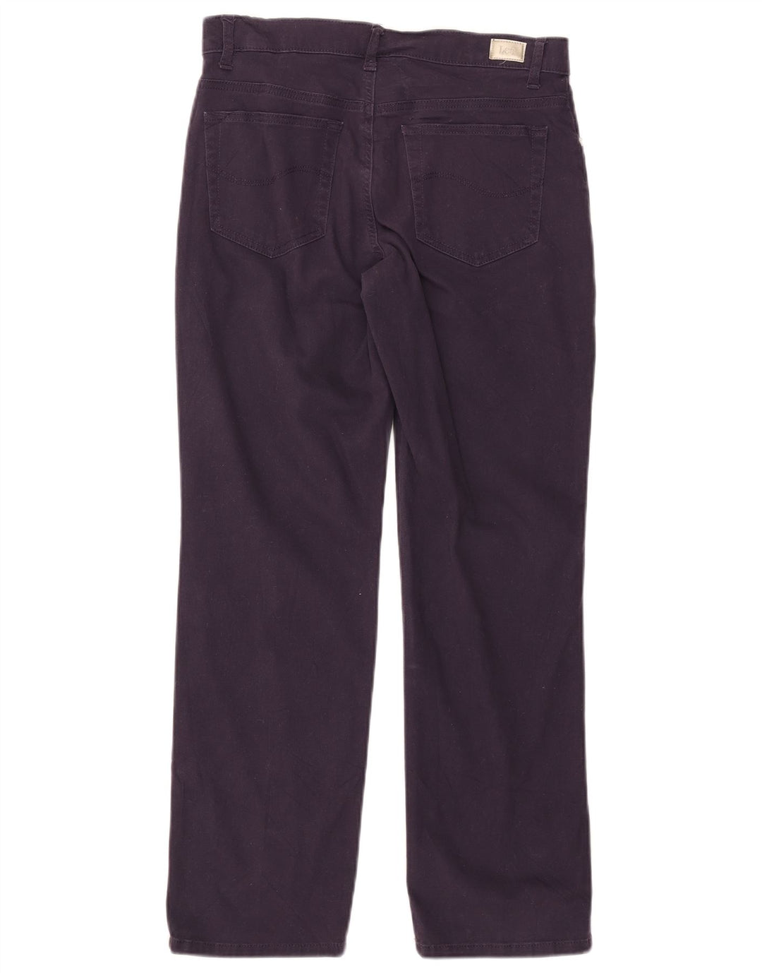 Lee Womens Mid Rise Relaxed Fit Straight Jeans W30 L28 Purple