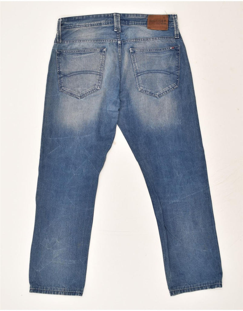 TOMMY HILFIGER Mens Straight Jeans W33 L34 Blue Cotton | Vintage Tommy Hilfiger | Thrift | Second-Hand Tommy Hilfiger | Used Clothing | Messina Hembry 