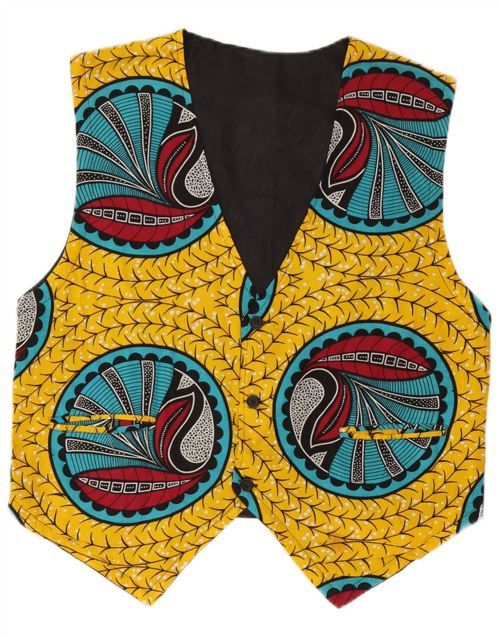 Broadway Mens Abstract Pattern Waistcoat Medium Multicoloured Viscose