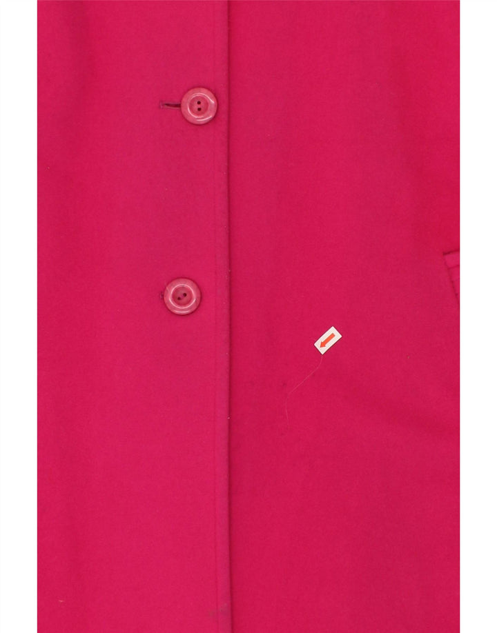 ECHELON Womens Oversized Overcoat UK 12 Medium  Pink Wool Vintage Echelon and Second-Hand Echelon from Messina Hembry 