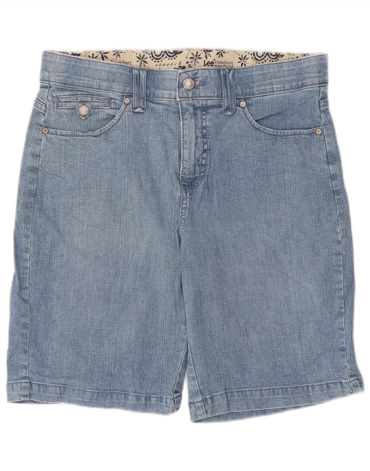 LEE Womens Denim Shorts US 10 Large W32  Blue Cotton