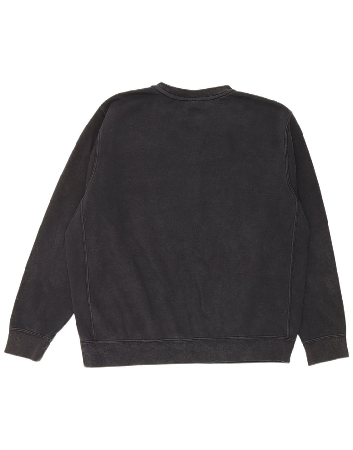 NIKE Mens Sweatshirt Jumper Large Black Cotton