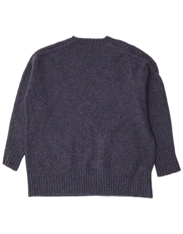Polo Ralph Lauren Womens Crew Neck Jumper Sweater UK 14 Medium Navy Blue