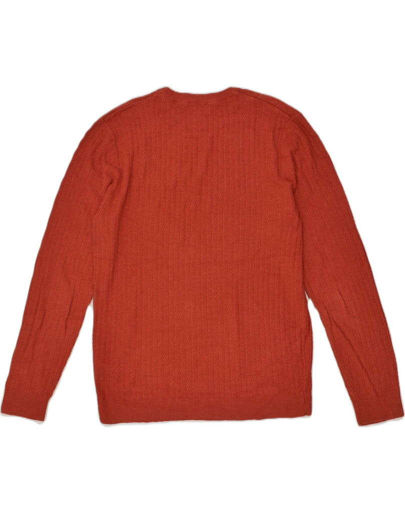 JACK & JONES Mens Slim Fit Crew Neck Jumper Sweater Large Red Cotton | Vintage Jack & Jones | Thrift | Second-Hand Jack & Jones | Used Clothing | Messina Hembry 