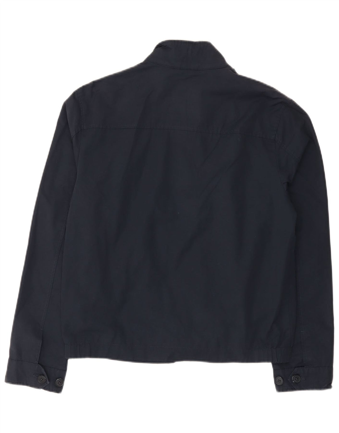 MARKS & SPENCER Mens Bomber Jacket UK 36 Small Navy Blue Cotton