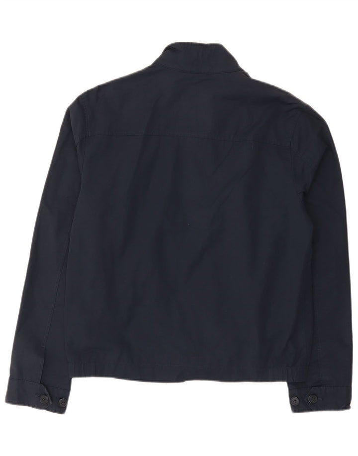 MARKS & SPENCER Mens Bomber Jacket UK 36 Small Navy Blue Cotton