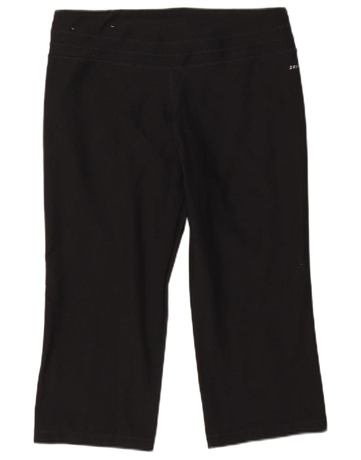 Nike Womens Dri Fit Capri Tracksuit Trousers UK 14 Medium  Black Polyester