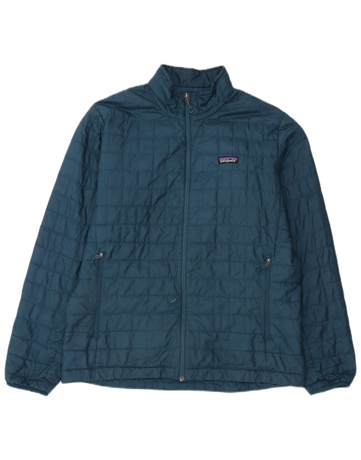 Patagonia Mens Padded Jacket UK 42 XL Blue Polyester