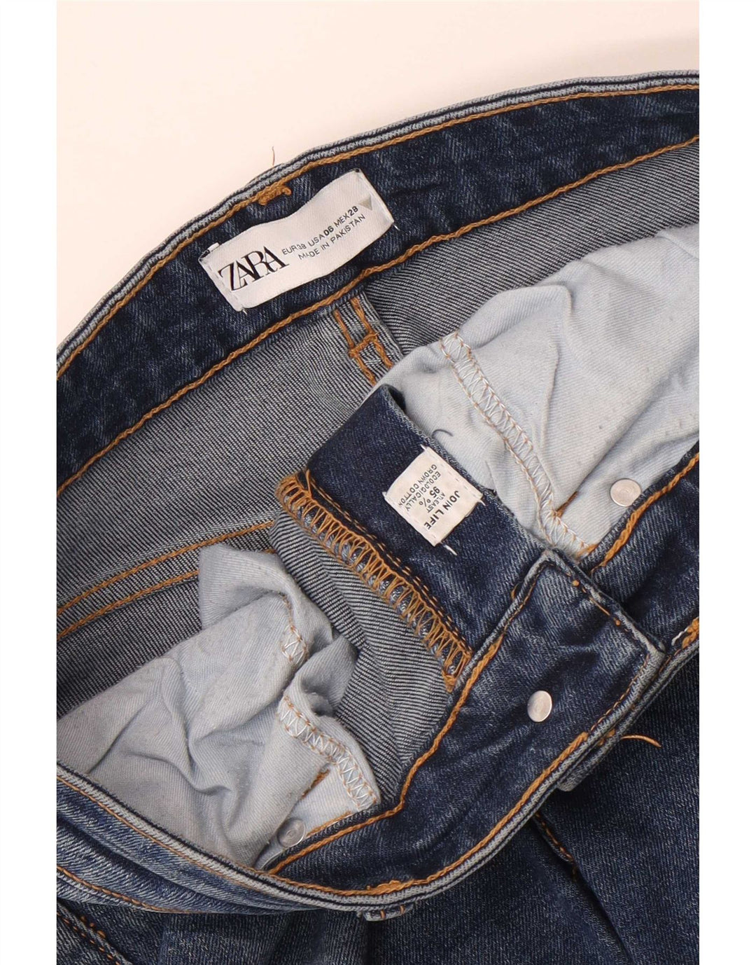 Zara Womens Bootcut Jeans EU 38 Small W28 L26 Blue Cotton