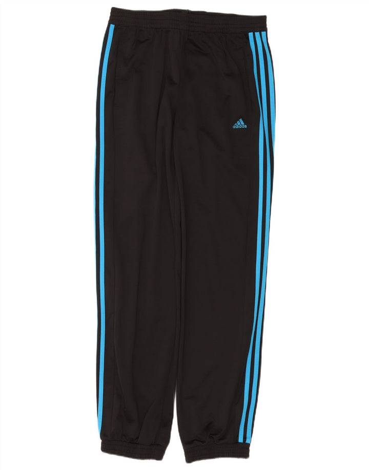 ADIDAS Boys Tracksuit Trousers Joggers 15-16 Years  Black Polyester