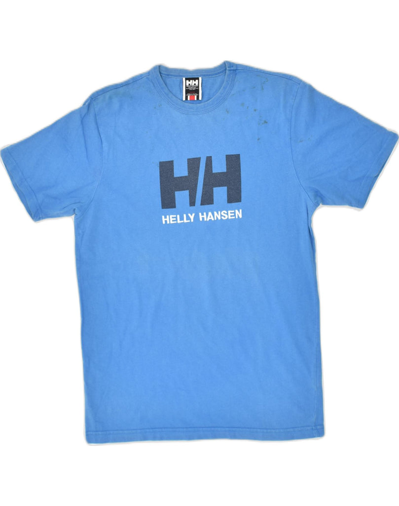 HELLY HANSEN Mens Graphic T-Shirt Top Small Blue Cotton | Vintage Helly Hansen | Thrift | Second-Hand Helly Hansen | Used Clothing | Messina Hembry 