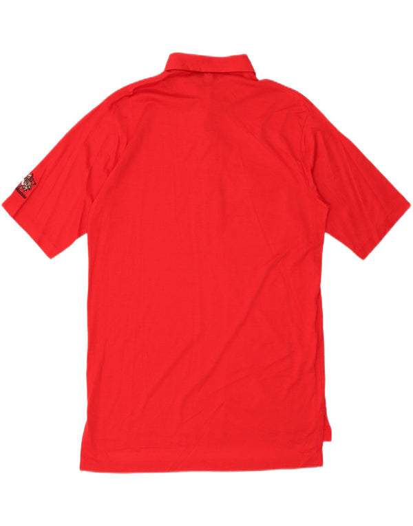 Izod Mens Polo Shirt Large Red Cotton
