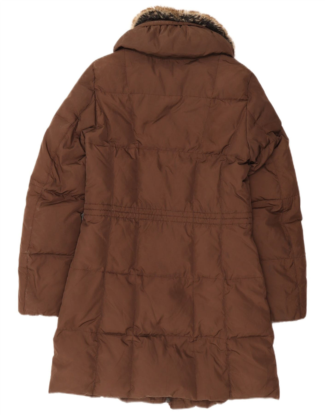 Geox Womens Padded Coat UK 8 Small Brown Polyester