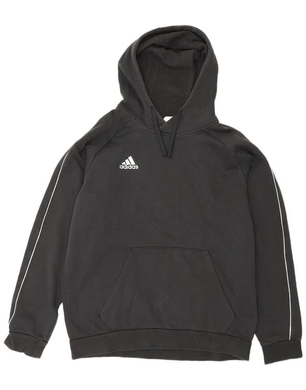 Adidas Mens Hoodie Jumper Large Black Cotton