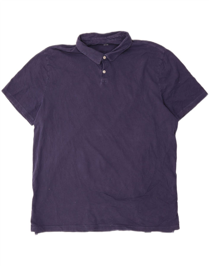 Gap Mens Polo Shirt XL Navy Blue Cotton