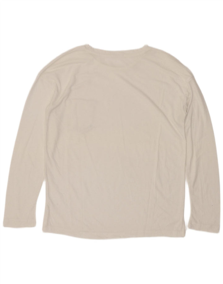 Zara Womens Trafaluc Top Long Sleeve UK 10 Small White