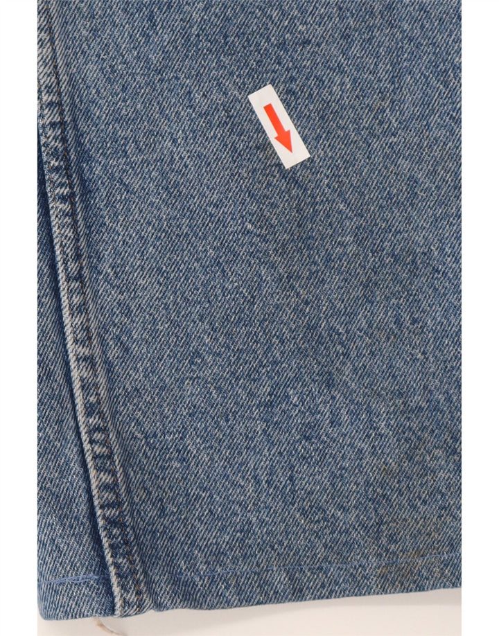 Wrangler Mens Straight Jeans W33 L34 Blue Cotton
