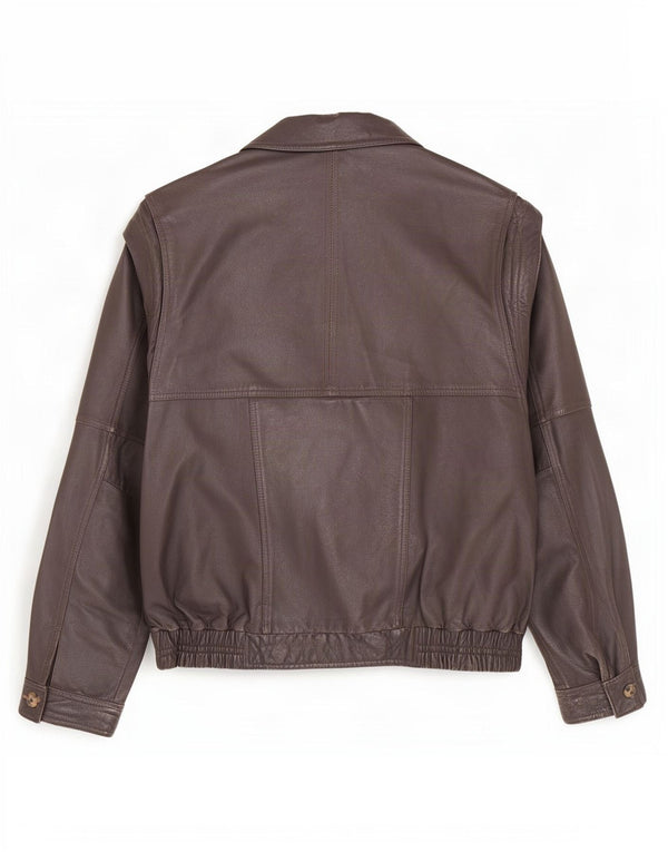 Vintage Mens Leather Jacket UK 42 XL Brown